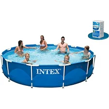 Intex Басейн каркас 28210 (1) круглий, /6+років/, в коробці, 366*76см, 6,503 л