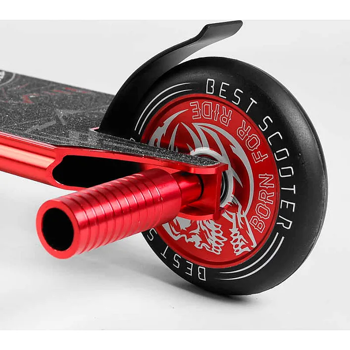 Самокат трюковый 46409 Best Scooter (4) HIC-система, ПЕГИ, алюминиевый диск и дека, АНОДИРОВАННАЯ ПОКРАСКА, колёса PU, d=110мм, ширина руля - 60 см