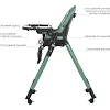 Стілець для годування ME 1037-B CRYSTAL Green до 15 кг