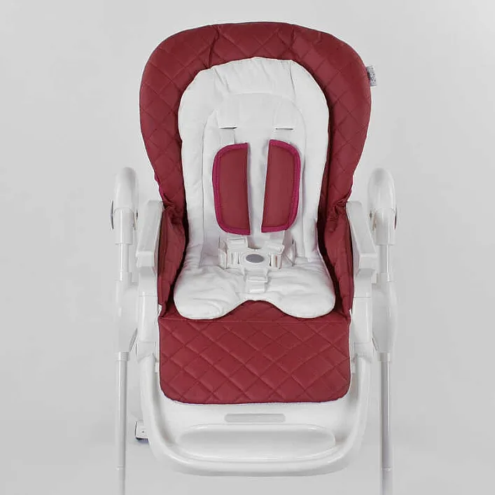 Стульчик для кормления Toti W-22019 (1) мягкий PU, мягкий вкладыш, 4 колеса, съемный столик, в коробке