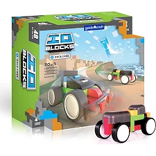 Конструктор Guidecraft IO Blocks Гоночные машины с дополненной 3d реальностью, 48 деталей (G9607)