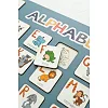 Дерев'яна абетка-вкладиш англійська "ALPHABET" 3240-03-002 синя 29х39 см