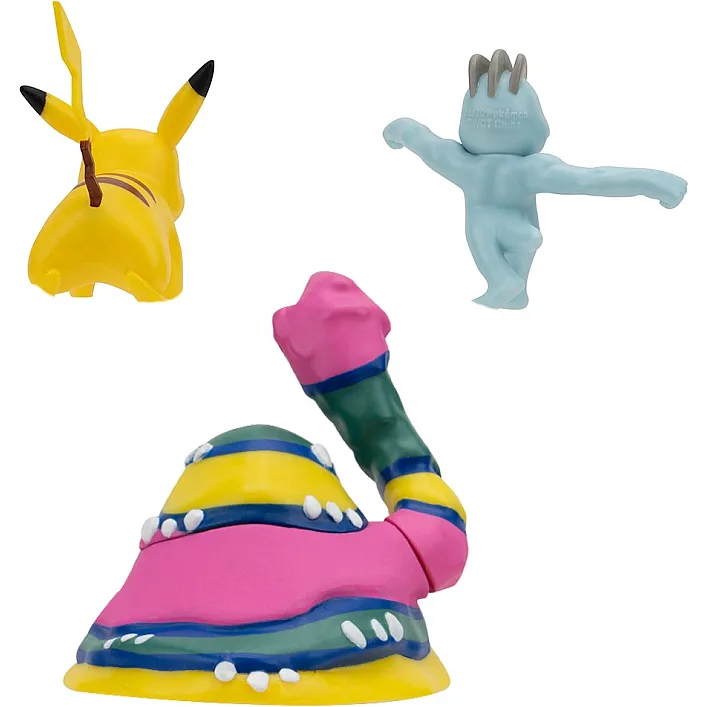 Набор игровых фигурок Pokemon W19 - Мачоп, Пикачу, Алола Мак