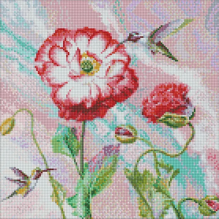 УЦІНКА! Алмазна мозаїка "Легкий етюд" ©Ira Volkova AMO7459-UC 40х40 см