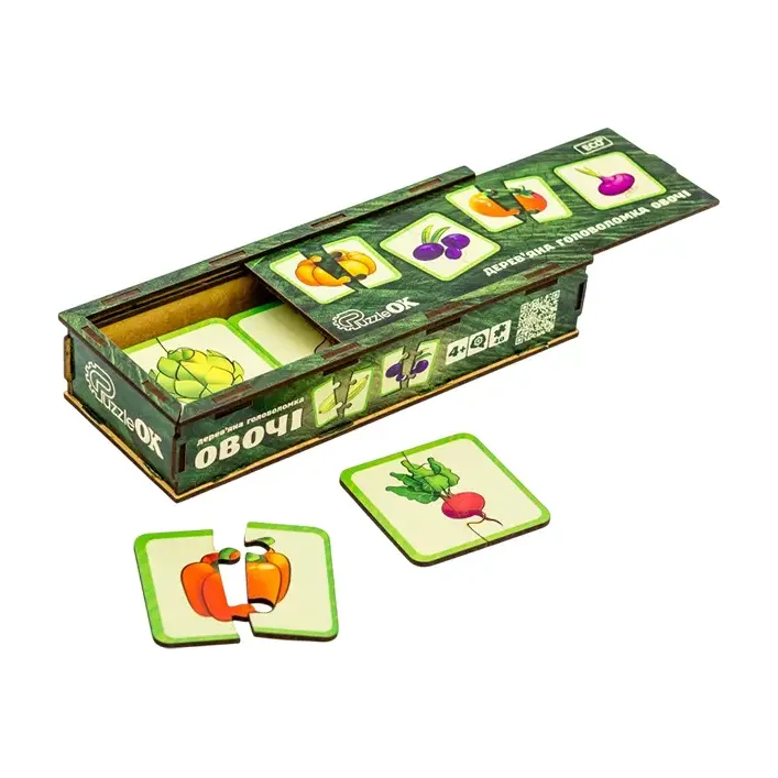 Деревянная головоломка "Овощи" Puz-95963 PuzzleOk (Дер9596)