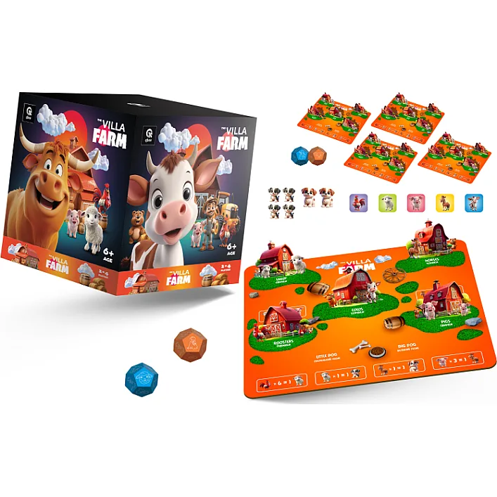 Настольная деревянная игра "The Villa Farm" QB701-006 qbee (Нас7016)