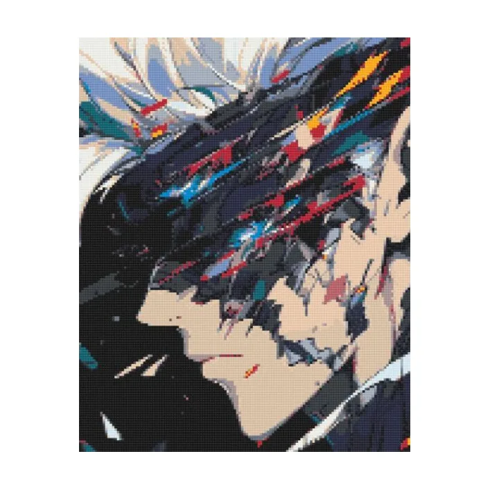 Алмазна мозаїка "Аніме. Магічна битва" 40*50 см