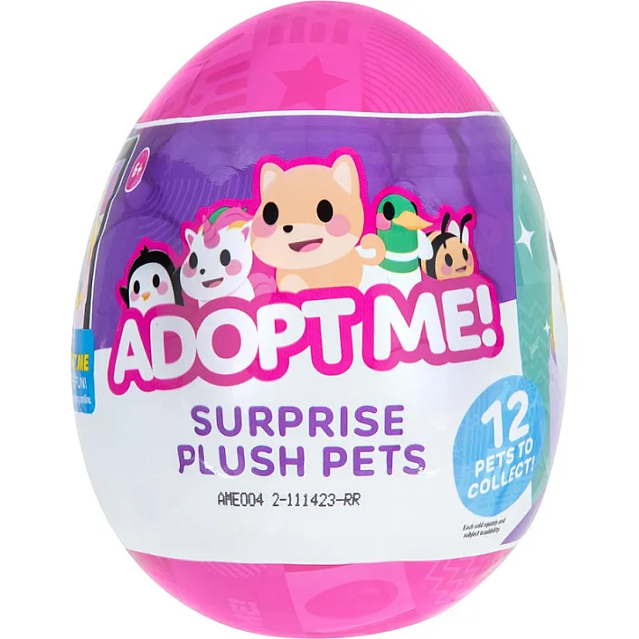 М’яка іграшка-сюрприз в яйці ADOPT ME! S3 КУМЕДНІ ЗВІРЯТКА (12 видів в асорт.) AME0042 (Мяк4042)
