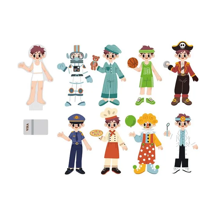 Магнитная игра Viga Toys Одень мальчика (44636)