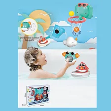 Игра для ванны 35596 (12/2) присоски, кружка, баскетбольное кольцо, мячики, в коробке
