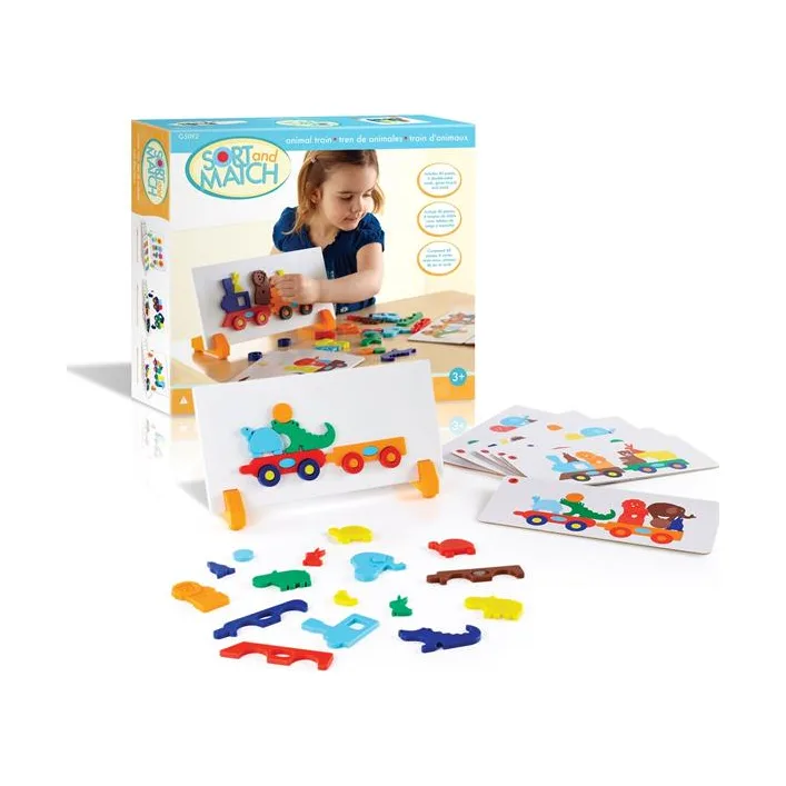 Набор магнитов Guidecraft Manipulatives Поезд со зверятами (G5092)