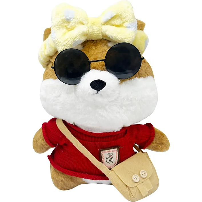 М'яка іграшка "Песик" K0201(Beige) одяг в асортименті, 30 см