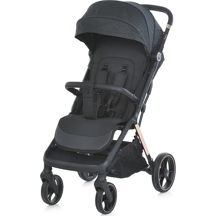 Детская прогулочная коляска BEYA ME 1127-G Black Leo