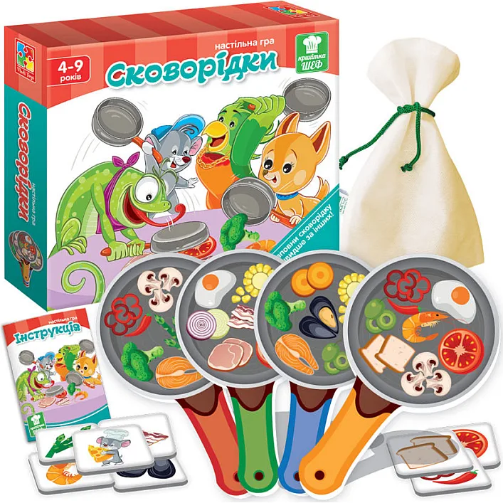 Настольная игра "Crazy Koko. Сковородки" VT2309-01 VladiToys (Паз4987)