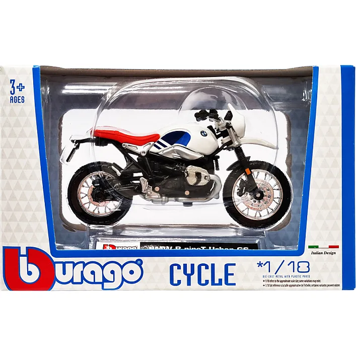 Дитяча модель Мотоцикла "BMW R nineT Urban GS" Bburago 18-51030-6 масштаб 1:18