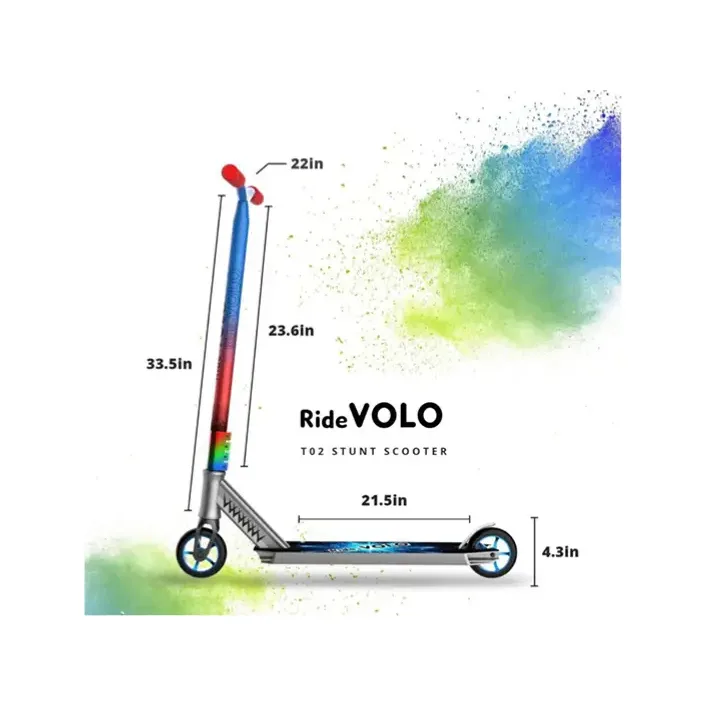 Самокат трюковый Ride Volo Silver T02 (Рез7722)