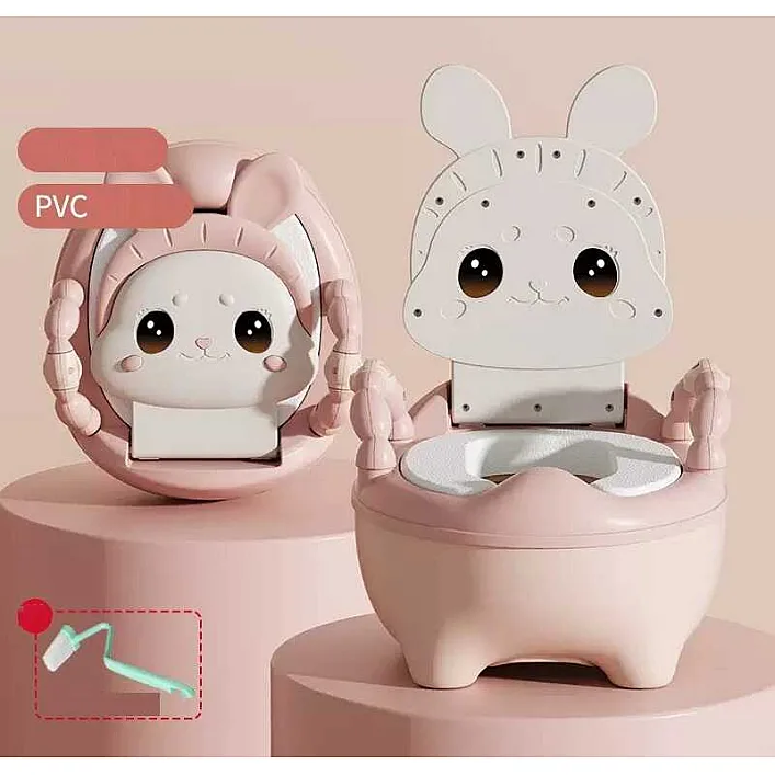 гр Горщик дитячий Bimbo 2140-62 (1) колір Рожевий, м`яке сидіння, в коробці