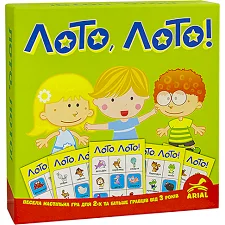 Детская настольная игра ЛОТО, ЛОТО! Arial 910374 на укр. языке