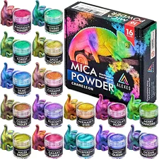 Перламутровый пигмент хамелеон Chameleon Mica Powder HM-001, 16 цветов