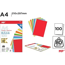 Набор цветной бумаги А4 100л, Madrid Papel (31248)
