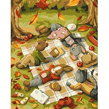Картина по номерам "Книжный клуб" 40х50 см