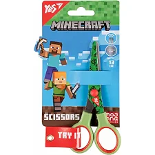 Ножницы Yes "Minecraft" 13см с принтом на лезвии зеленые 480436 (Кнц4811)