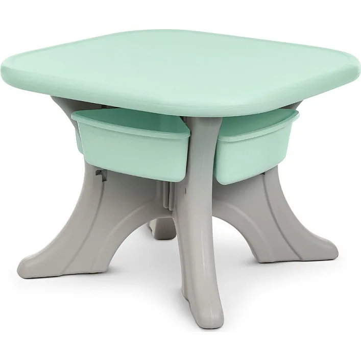 Детский столик с двумя стульями NEW TABLE-5 бежево-мятный