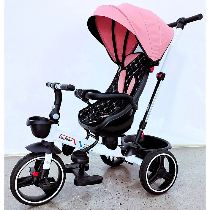Велосипед 6390 &ndash; 16-002 BestTrike "Oscar" (1) ПОВОРОТНОЕ СИДЕНИЕ, РУЛЬ СОСТАВЛЯЕТСЯ, КОЛЕСА С ПРОГУЛИТЕЛЬНЫМ PU, КОРЗИНА, ТЕЛЕСКОПИЧЕСКАЯ РУЧКА
