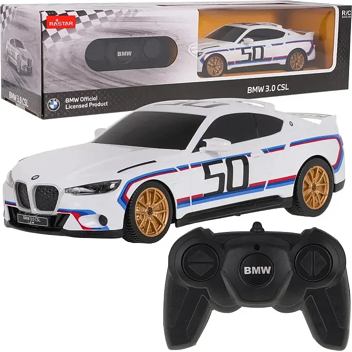 Іграшкова автомодель на радіокеруванні BMW 3.0 CSL 1:24, Rastar (24046)