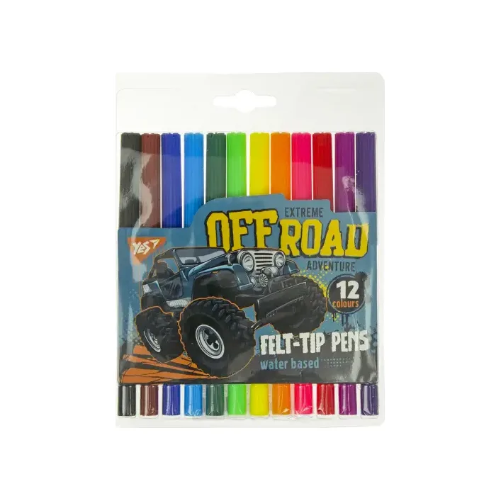 Фломастери 1Вересня 12 кольорів (Кнц6503)