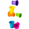 Тактильная игрушка Fat Brain Toys Suction Kupz Мягкие чашки 6 штук (FA183-1)