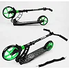 Самокат двухколесный "Best Scooter" 62798 (2) колеса PU, d переднего колеса - 230мм, d заднего колеса - 180мм, 1 амортизатор передний, в коробке