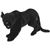 Мягкая игрушка Кращащаяся черная пантера длина 55см, Hansa (53051)