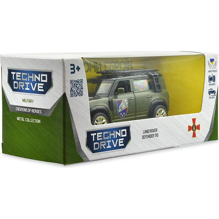 Автомодель серии Шевроны Героев - LAND ROVER DEFENDER 110 - 25 ОПДБР (Маш2515)