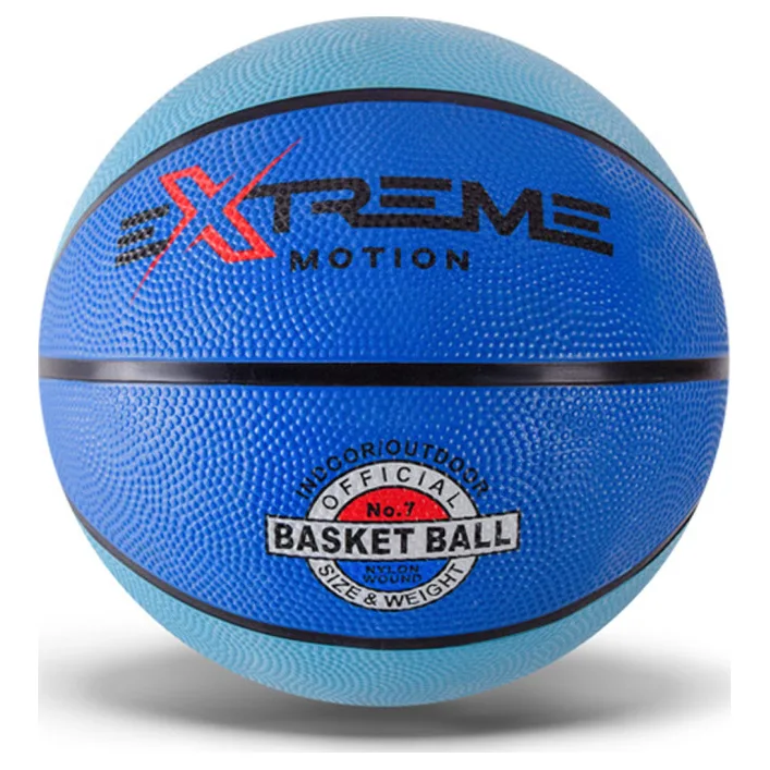 Мяч баскетбольный Extreme Motion BB1485 № 7, 520 грамм Голубой