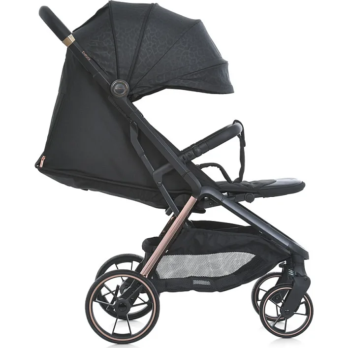 Детская прогулочная коляска BEYA ME 1127-G Black Leo