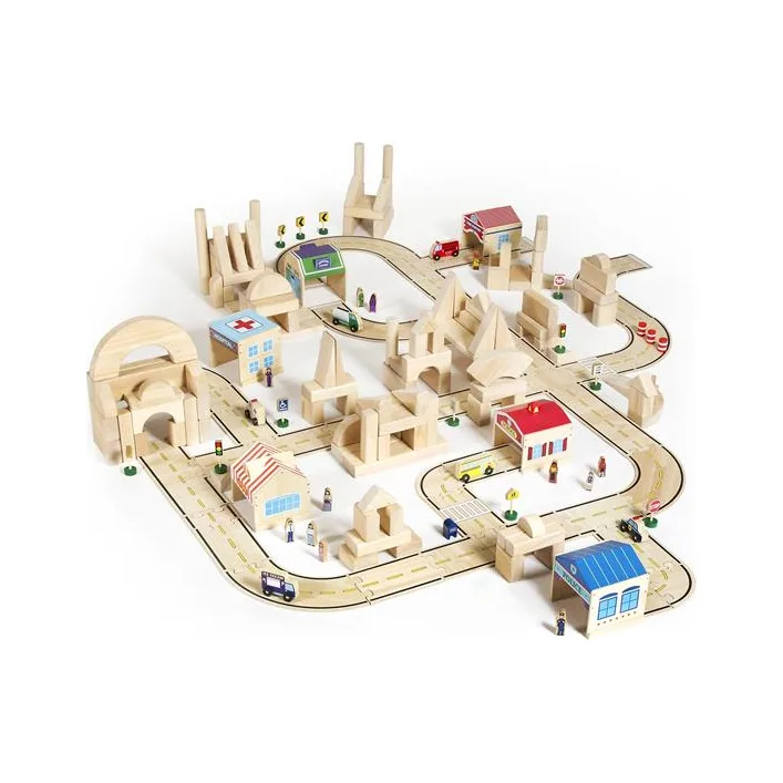 Набор транспорта Guidecraft Block Play к Дороге из дерева, 12 шт. (G6719)