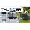 Батут THUNDER INSIDE ELITE с внутренней сеткой 12 футов 374 см черно-голубой