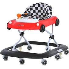 Детские Ходунки Car way ME 1216 Red-Black, музыка, свет