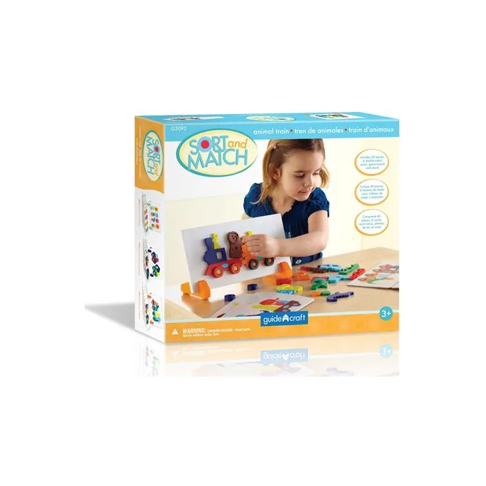 Набор магнитов Guidecraft Manipulatives Поезд со зверятами (G5092)