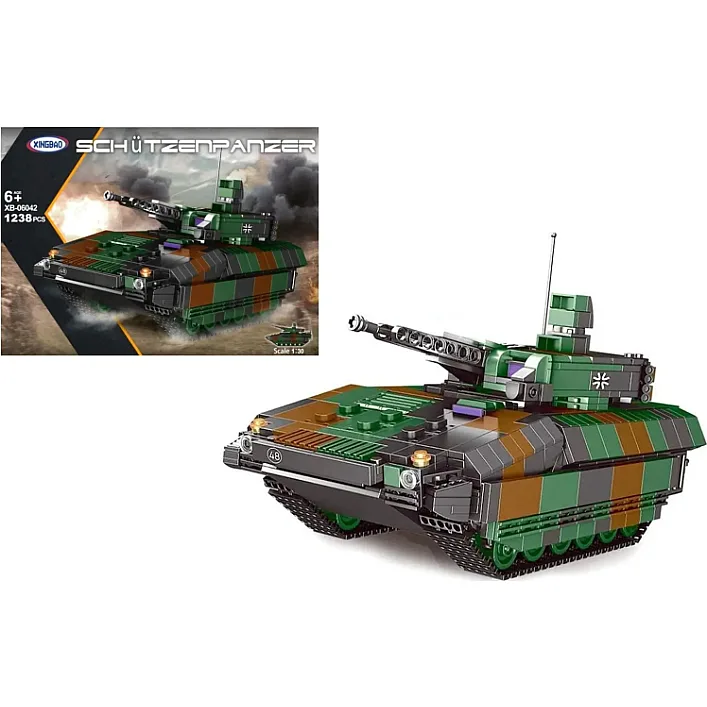 Конструктор "Бронетранспортер" 1238дет XB-06042 (Р) р.54*8*39см (Кон9860)