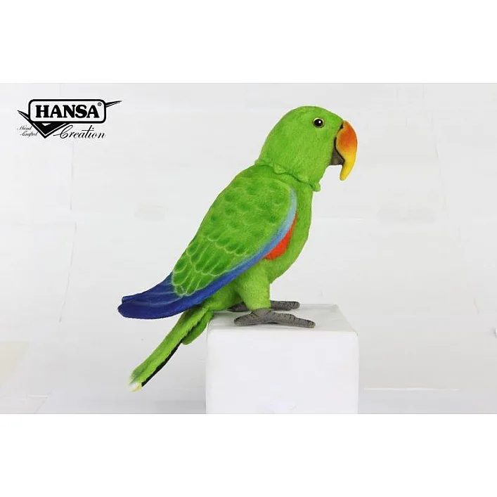Мягкая игрушка Позующий попугай Электус (самец) длина 23см, Hansa (84291)