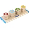 Деревянная логическая пирамидка Guidecraft Manipulatives Фигуры на резьбе (G6901)