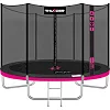 Батут THUNDER OUTSIDE PRO с наружной сеткой 8 футов 244 см черно-розовый