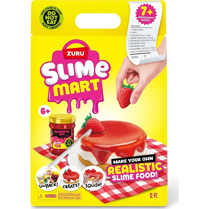 Ігровий набір зі слаймами SLIME MART серії "Shopping Bag" – ПОЛУНИЧНИЙ ЧИЗКЕЙК