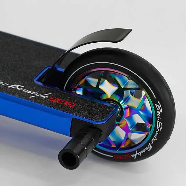 Самокат трюковый N- 12740 "Best Scooter" (2) "Freestyle", HIC-система, ПЕГИ, алюминиевый диск и дека, колёса PU, d=120мм, ширина руля 58 см