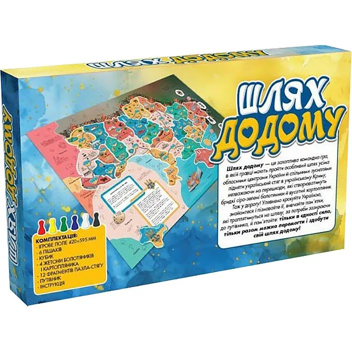 Настольная игра-бродилка Путь домой 153752 игровое поле 420×594 мм