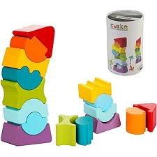 Деревянная игрушка "Пирамидка LD-8" арт. 12718 CUBIKA (Дер2748)