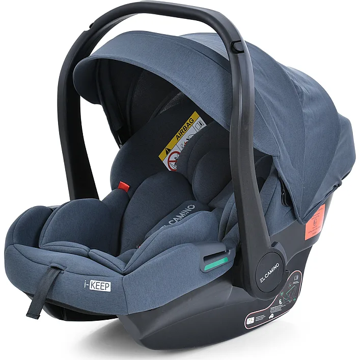 Автокрісло дитяче EL CAMINO i-KEEP (ME 1186 Melange Midnight Gray) зріст дитини 40-87см