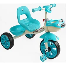 Велосипед 3-х колесный BS-60985 "Best Trike" (1) колеса EVA переднее 10', заднее 8', стальная рама, УКР. ВЗУЧИВАНИЕ, корзина, в коробке